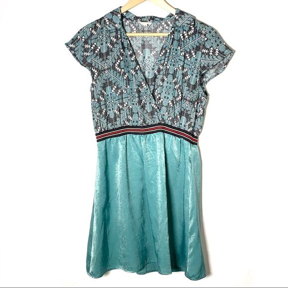 Anthropology Tulle Seafoam green shift dress size medium M B89 - Picture 1 of 4